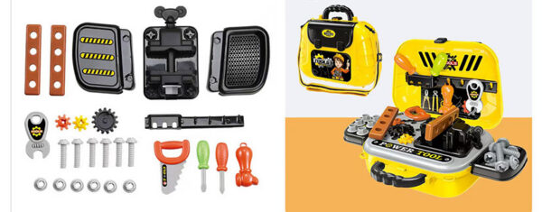 Trusa scule jucarie Rovo 916, cu unelte si accesorii, 24 piese - imagine 6