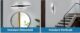 Aplica de perete LED Rovo 1289-48, 48CM, 16W, Lumina alb rece 6500 K, Neagra - imagine 9
