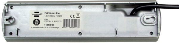 Multipriza Brennenstuhl Primera-Line Technics 10 prize, Intrerupator, 2m, Argintiu - imagine 4