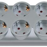 Multipriza Brennenstuhl Primera-Line Technics 10 prize, Intrerupator, 2m, Argintiu
