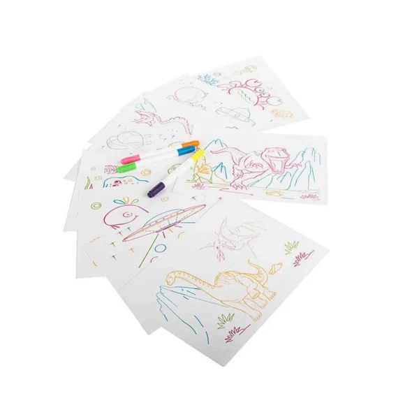Tableta grafica/desenat pentru copii, Verk Group, 3 markere, LED, 3xAAA, 24x20 cm - imagine 3