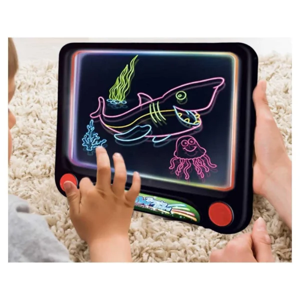 Tableta grafica/desenat pentru copii, Verk Group, 3 markere, LED, 3xAAA, 24x20 cm - imagine 12