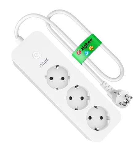 Prelungitor Smart Nous A11Z, ZigBee 3.0, monitorizare consum, compatibil Alexa Google Assistant