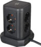 Prelungitor tip turn Brennenstuhl, 8 prize, 2 X USB A, 1 X USB-C, cablu 2m, pozitionare prize 45  , - imagine 2