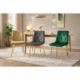 Scaun bucatarie/living, Artool, Libra, catifea maro, picioare metal auriu, 45x54x86.5 cm - imagine 9