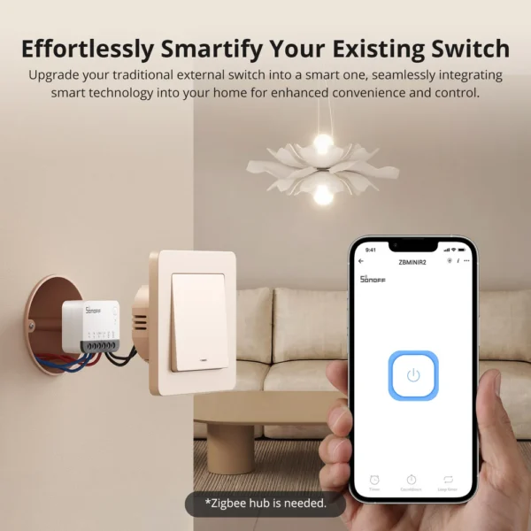Releu inteligent Sonoff ZBMINIR2 , Zigbee - imagine 4