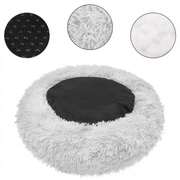 Culcus moale pentru caine/pisica, Springos, gri, 110 cm - imagine 9