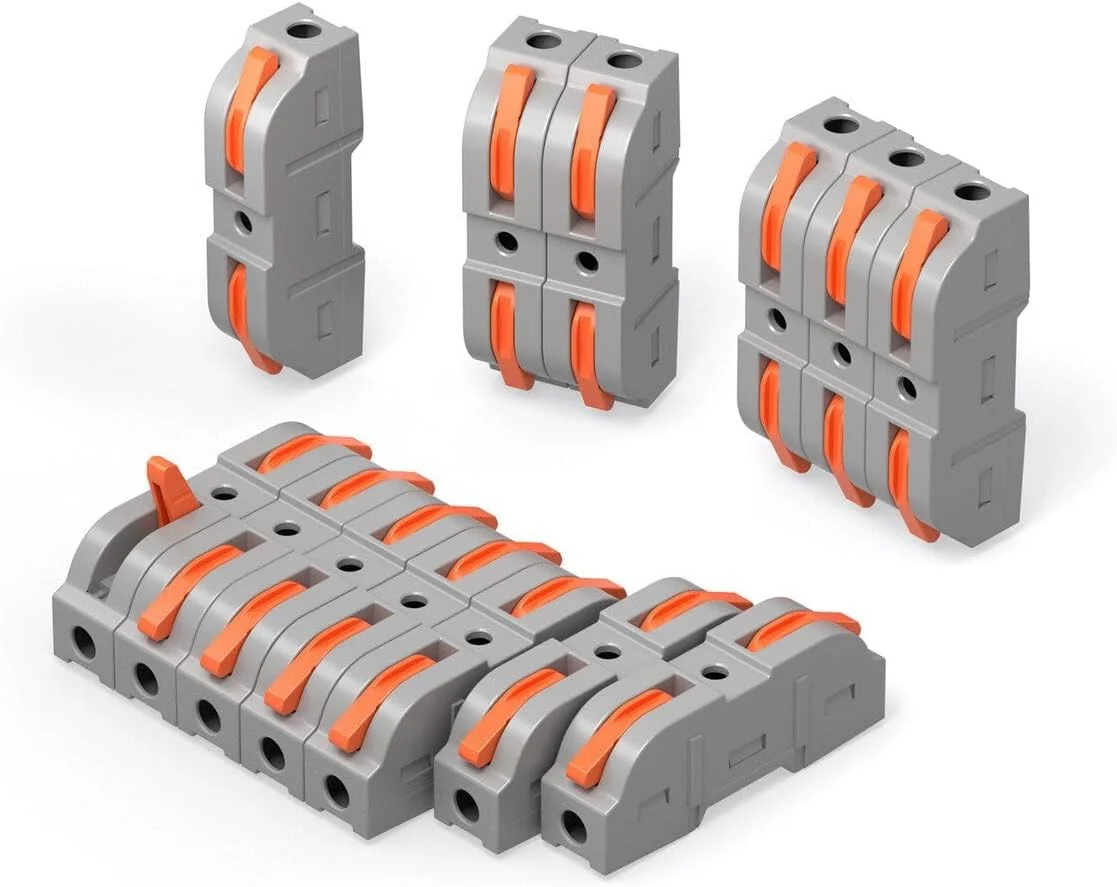 Set 34 conectori rapizi pentru imbinare fire Sonoff D1-1, 32A, Gri