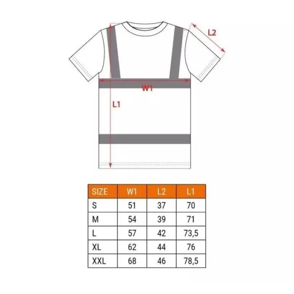 Tricou de lucru, reflectorizant, galben, model Visibility, marimea M/50 - imagine 10