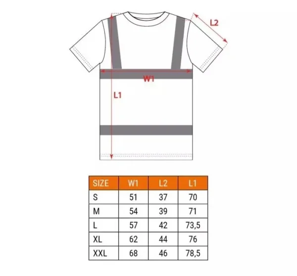 Tricou de lucru, reflectorizant, galben, model Visibility, marimea M/50 - imagine 11