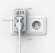 Priza Multipla Tessan TS-328, 2 Prize, 1 port USB-C, 3 Porturi USB, 240 V, Alb , 3600W - imagine 4