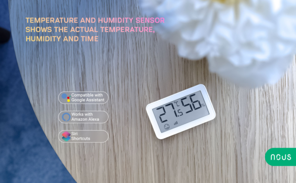Senzor Smart de Temperatura si Umiditate Nous cu afisaj E6, LCD, ZigBee - imagine 7