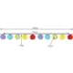 Ghirlanda luminoasa solara pentru gradina, cu 10 becuri multicolore, lungime 3 m, 2 moduri de iluminare