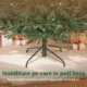 Brad de Craciun artificial de 210 cm, ignifug, cu 2942 de crengi realiste si baza pliabila din metal - imagine 8