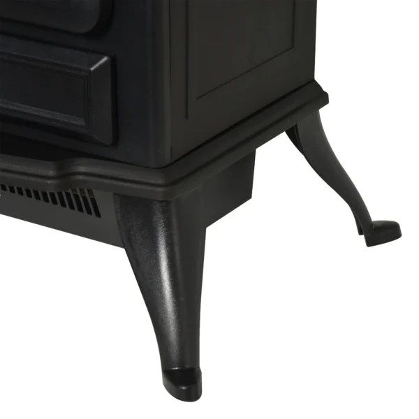 Semineu Electric Durham, de Podea, 42 × 54 cm, Efect de Flacara Reglabil, 2 Trepte de Incalzire, 950/1850 W, Termostat, Negru - imagine 10