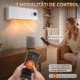 Termoventilator ceramic de perete 2000 W cu control prin aplicatie, 3 moduri, termostat, timer, telecomanda, alb - imagine 4