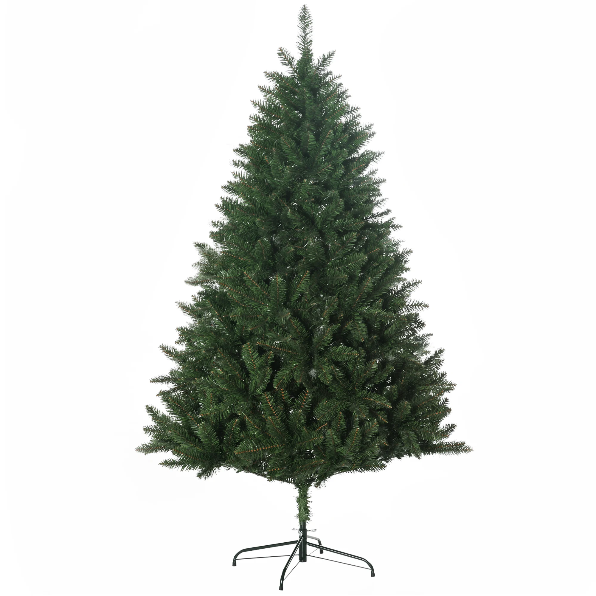 Brad de Crăciun artificial 180cm, cu 800 de ramuri și bază din metal, verde Brad de Craciun artificial 180cm, cu 800 de ramuri si baza din metal, verde - imagine 1