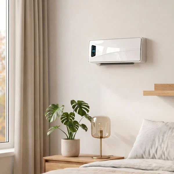 Incalzitor de Perete 2000 W cu 3 Moduri si Telecomanda, Alb - imagine 9
