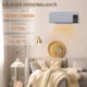 Ventilator Termic de Perete Oscilant cu Telecomanda, Temporizator 12h si 2 Moduri, 54.5x12x21.5 cm, Gri - imagine 3