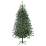 Brad de Craciun artificial de 180 cm, ignifug, cu 1814 crengi realiste si baza pliabila din metal