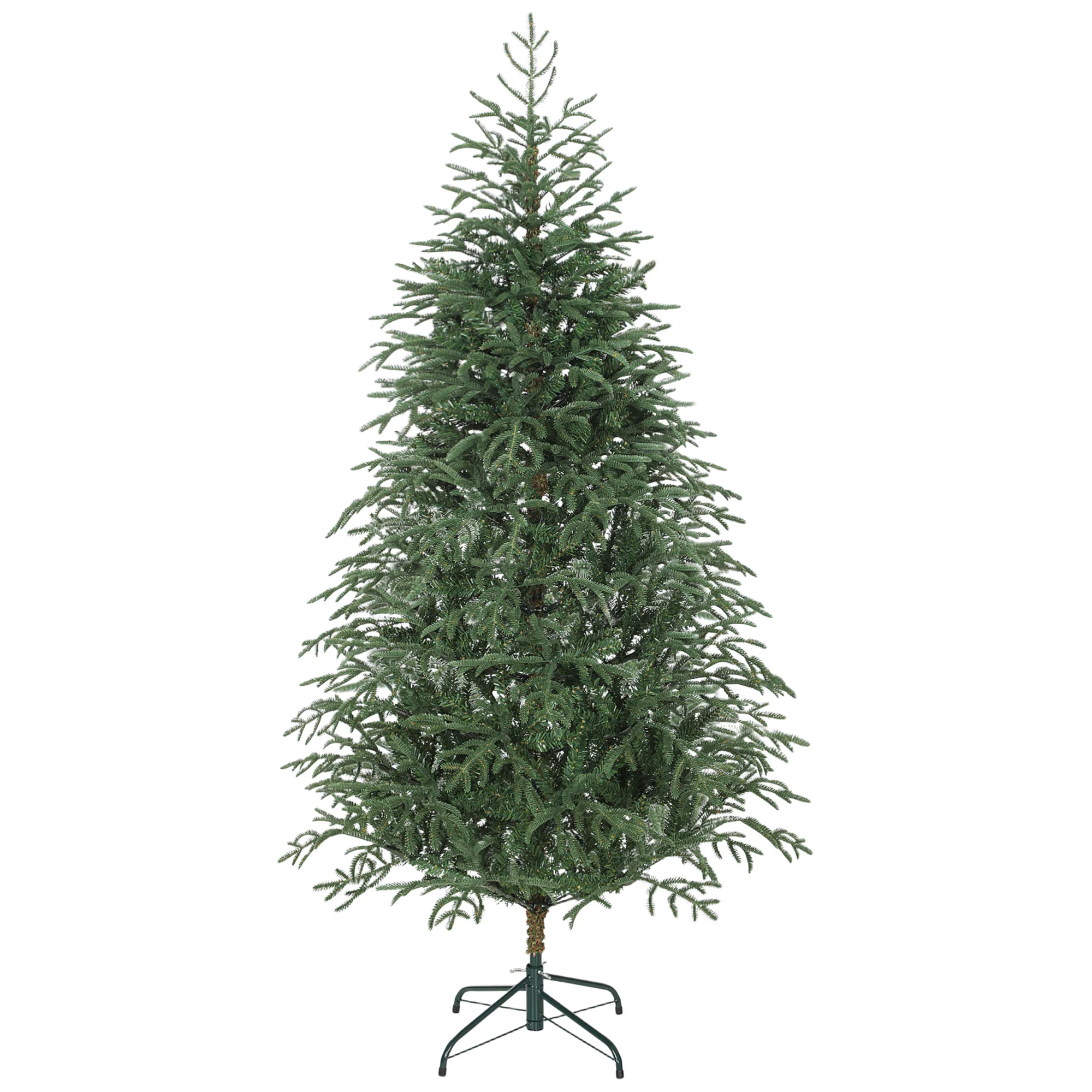 Brad de Crăciun artificial de 180 cm, ignifug, cu 1814 crengi realiste și bază pliabilă din metal Brad de Craciun artificial de 180 cm, ignifug, cu 1814 crengi realiste si baza pliabila din metal - imagine 1