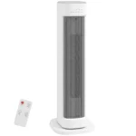Radiator Ceramic 2000W cu 3 Temperaturi Reglabile, Timer 15 Ore, Telecomanda, Alb