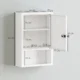 Dulap pentru Medicamente cu Incuietoare cu Combinatie, 40x15x60 cm, Alb - imagine 3