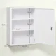 Dulap pentru Medicamente cu 3 Rafturi si Incuietoare cu 2 Chei, din Otel, 40x15x53,5 cm, Alb - imagine 3