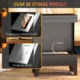Semineu pe Bioetanol Autoportant cu Arzator de 0,9L si Durata de 3,3 Ore, 38x22x54 cm, Negru - imagine 5
