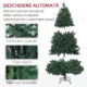 Brad de Craciun Artificial 180 cm cu 1061 de Crengi si Baza din Metal, Verde - imagine 6