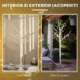 Brad de Craciun Alb cu Lumini LED si 12 Ramuri pentru Interior si Exterior, din PP si Metal, 22x22x180 cm - imagine 7