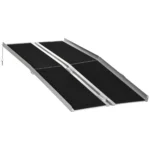 Rampa pliabila pentru scaune cu rotile din aluminiu cu margini inalte antiderapante