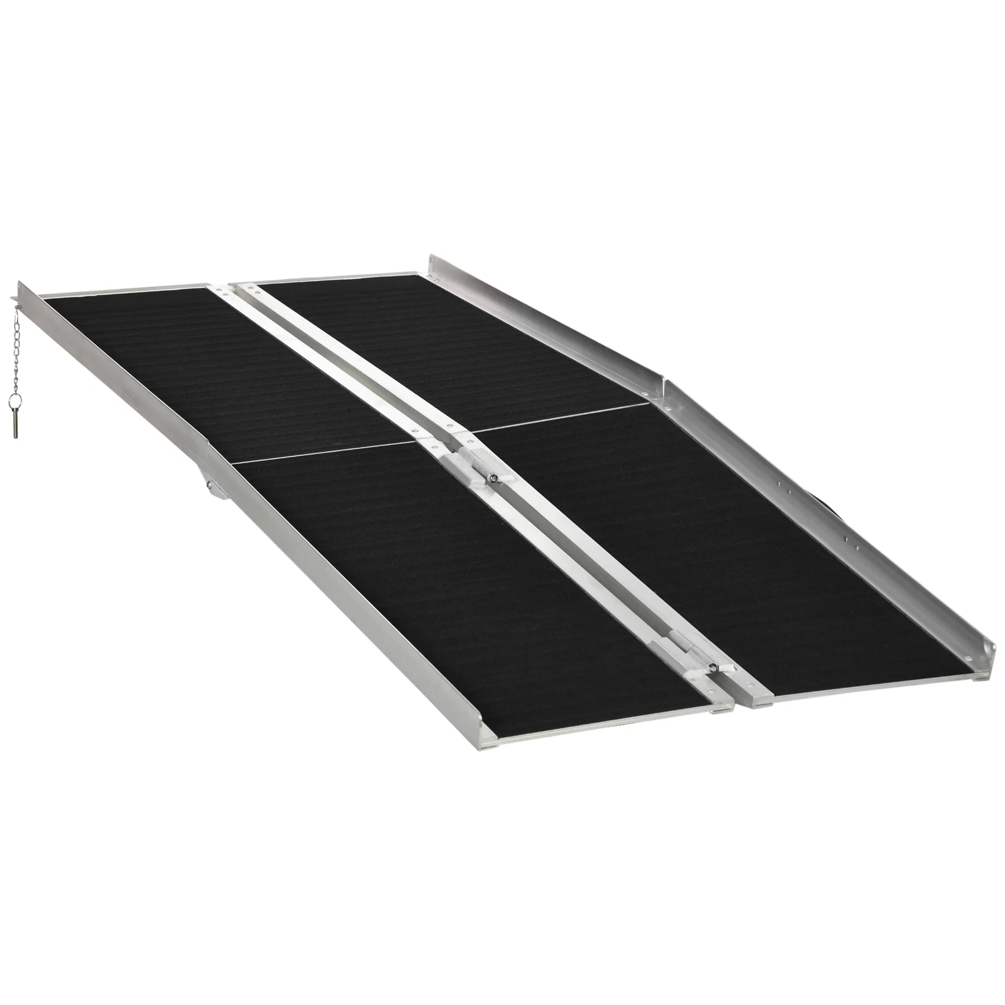 Rampă pliabilă pentru scaune cu rotile din aluminiu cu margini înalte antiderapante Rampa pliabila pentru scaune cu rotile din aluminiu cu margini inalte antiderapante - imagine 1