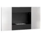 Semineu Bioetanol 0,9L de Perete din Otel Inoxidabil, 100x15x54 cm, Negru si Argintiu