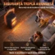 Soba pe Gaz si Electrica, Pliabila, 3 Trepte de Incalzire pentru Fiecare Mod, Neagra - imagine 6