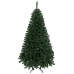Brad Artificial de Craciun, 180 cm, 888 Ramuri Ignifuge, Baza Metalica Pliabila, Verde