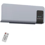 Ventilator Termic de Perete Oscilant cu Telecomanda, Temporizator 12h si 2 Moduri, 54.5x12x21.5 cm, Gri