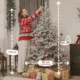 Pom de Craciun Innazit  Inalt 180 cm cu Ramuri Realistice si Baza Metalica Pliabila - imagine 3