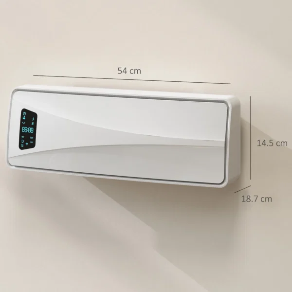 Incalzitor de Perete 2000 W cu 3 Moduri si Telecomanda, Alb - imagine 3