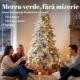 Brad de Craciun Inzapezit 180 cm cu 350 de Lumini LED Alb Cald, Timer, Telecomanda, 8 Modalitati, 740 de Ramuri Ignifuge - imagine 4