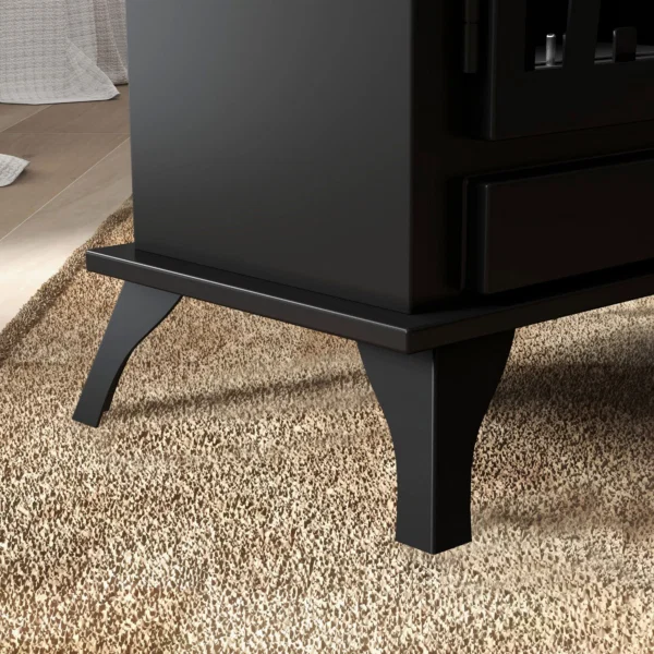 Semineu pe Bioetanol de Podea cu Rezervor de 1.2L si Acoperire 25㎡, 45x28x54cm, Negru - imagine 9
