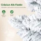 Brad de Craciun inzapezit cu 180 de lumini LED si 11 efecte, 479 de ramuri, Ø65x180 cm, verde si alb - imagine 6
