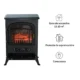 Semineu Electric Durham, de Podea, 42 × 54 cm, Efect de Flacara Reglabil, 2 Trepte de Incalzire, 950/1850 W, Termostat, Negru - imagine 4