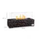 Semineu pe Bioetanol de Masa cu Arzator de 1,15L si Panou din Sticla, 33x16x18cm, Negru - imagine 3