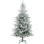 Pom de Craciun Innazit  Inalt 180 cm cu Ramuri Realistice si Baza Metalica Pliabila