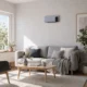 Ventilator Termic de Perete Oscilant cu Telecomanda, Temporizator 12h si 2 Moduri, 54.5x12x21.5 cm, Gri - imagine 7