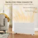 Radiator Electric cu Convectie 2000W, Temperatura Reglabila cu Telecomanda si Timer, 87x21.5x44.5 cm, Alb - imagine 5