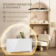 Radiator Electric cu Convectie 2000W, Temperatura Reglabila cu Telecomanda si Timer, 87x21.5x44.5 cm, Alb - imagine 6
