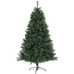 Brad de Craciun artificial Ø110 x 180 cm cu 1000 ramuri din otel si plastic verde
