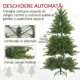 Brad de Craciun Artificial de 180 cm cu 1821 de Crengi si Baza Metalica, Verde - imagine 6